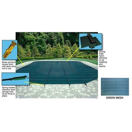 ARCTIC ARMOR 16'x32' 12 Year Mesh Safety Cover - Green WS330G
